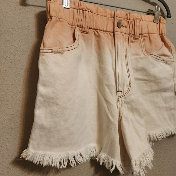 Vervet Sienna Super High Rise Paperbag Denim Shorts Size Medium - Picture 3 of 12